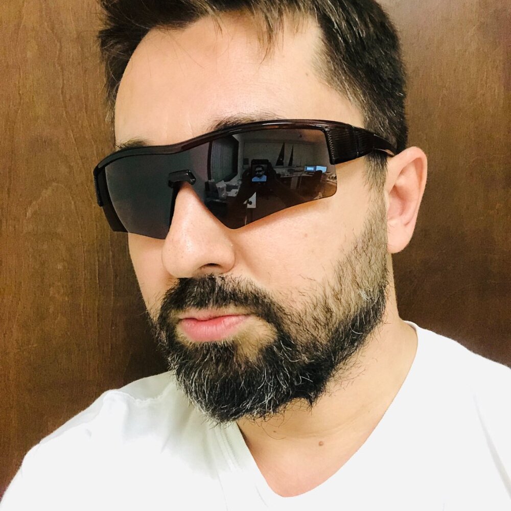 Men‎ Sunglasses Brown Lens Sports Shades Light Weight Confortable Running Lentes